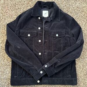 corduroy unisex H&M black jacket medium